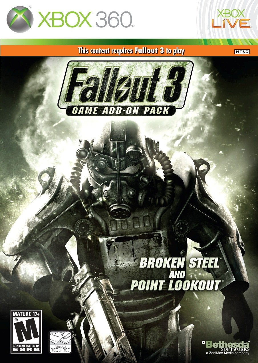Fallout 3 Add-on Broken Steel and Point Lookout Xbox 360