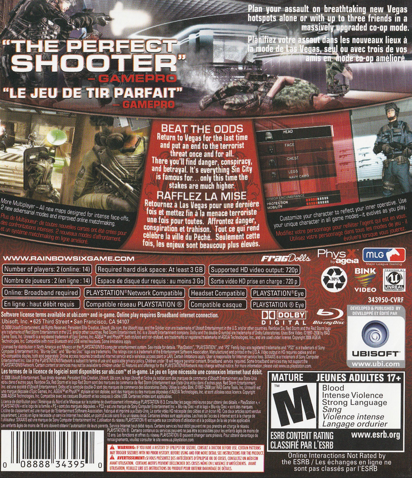 Rainbow Six Vegas 2 Playstation 3