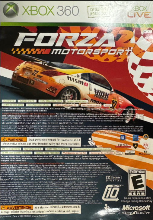 Marvel Ultimate Alliance & Forza 2 Xbox 360