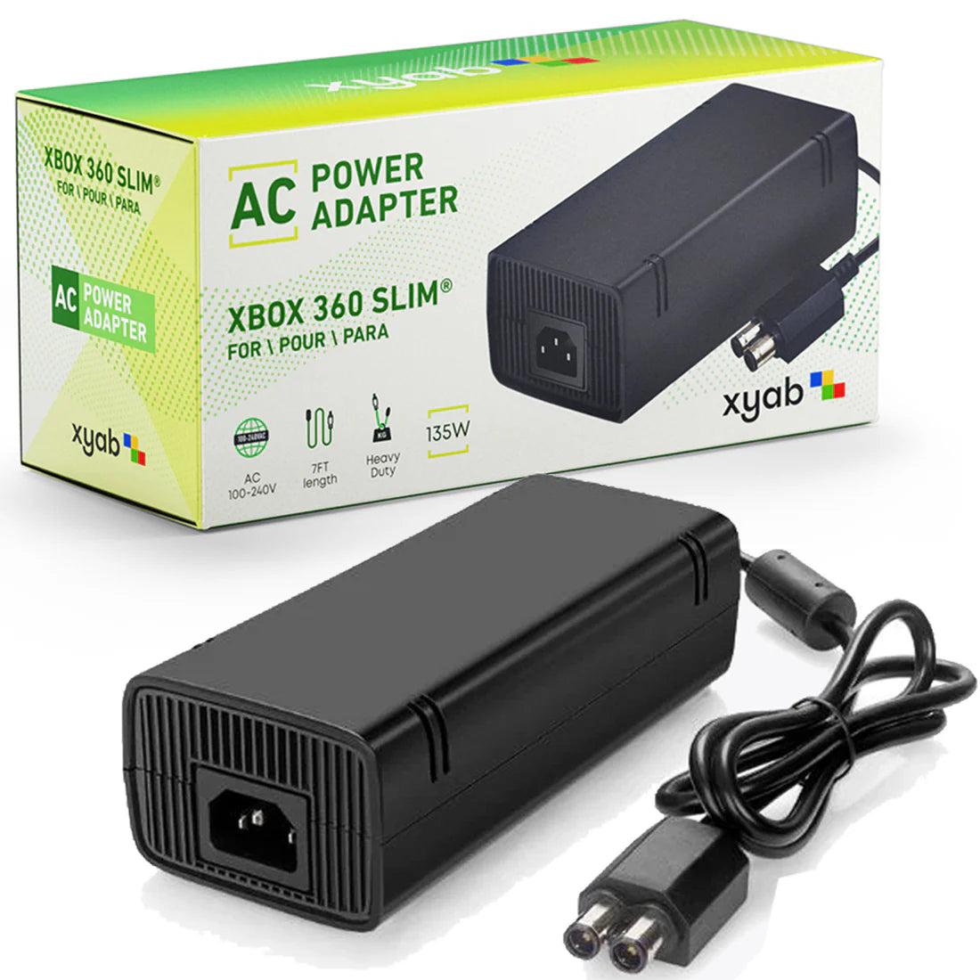 XYAB Xbox 360 SLIM Power Supply AC Adapter Xbox 360