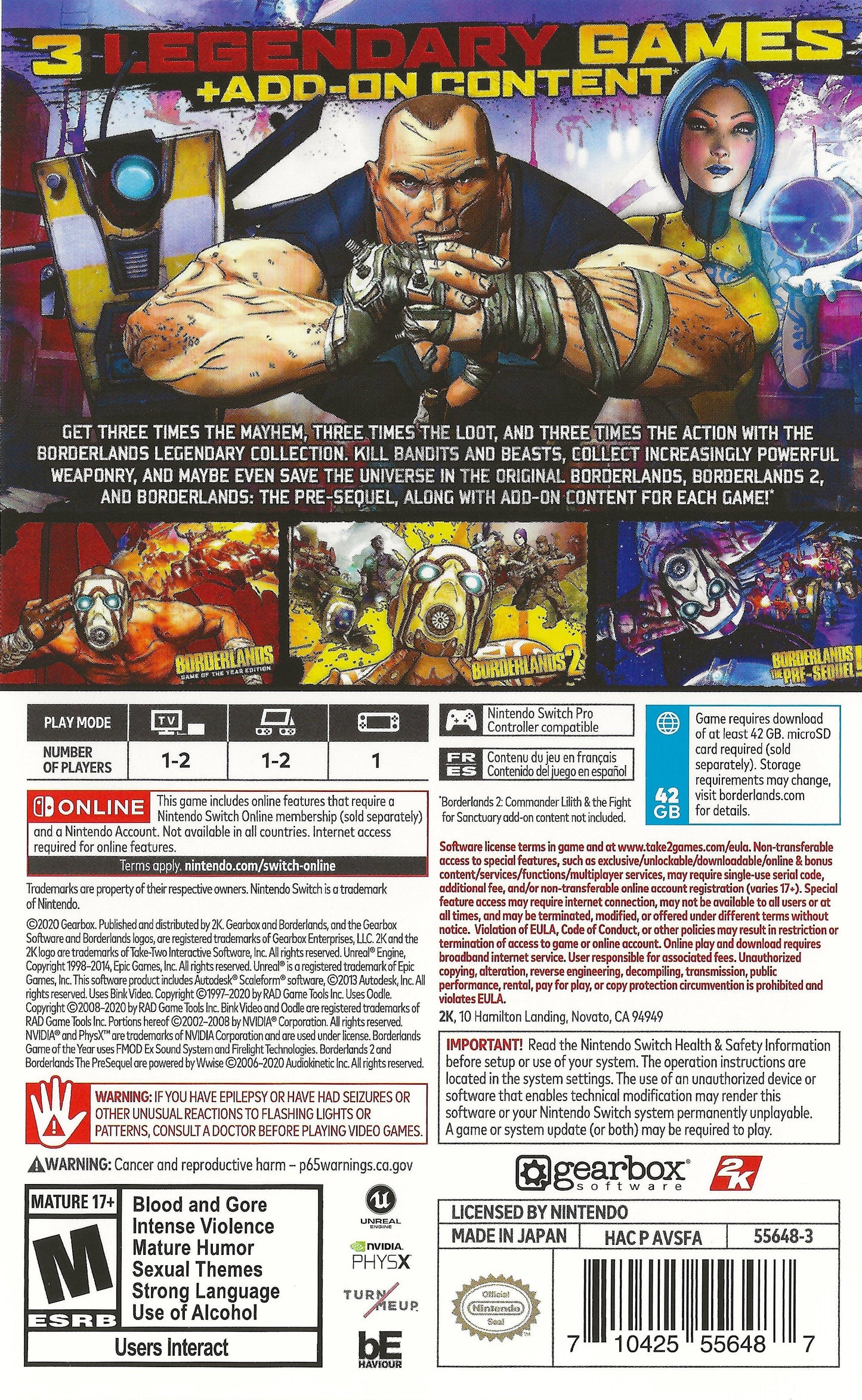 Borderlands Legendary Collection Nintendo Switch