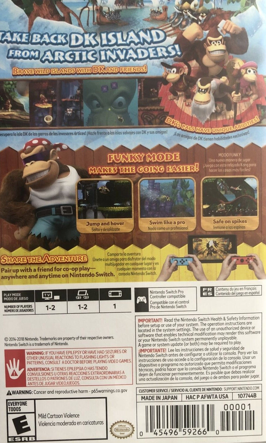 Donkey Kong Country Tropical Freeze Nintendo Switch