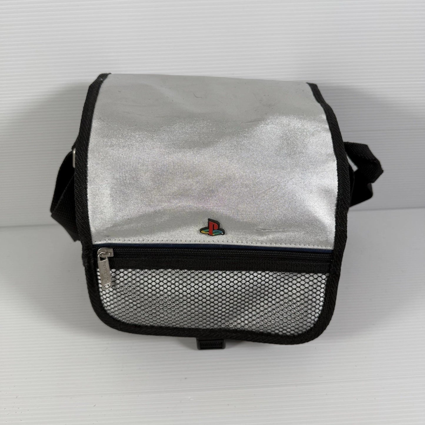Silver Travel PS1 Slim Console With Strap PS1 Playstation