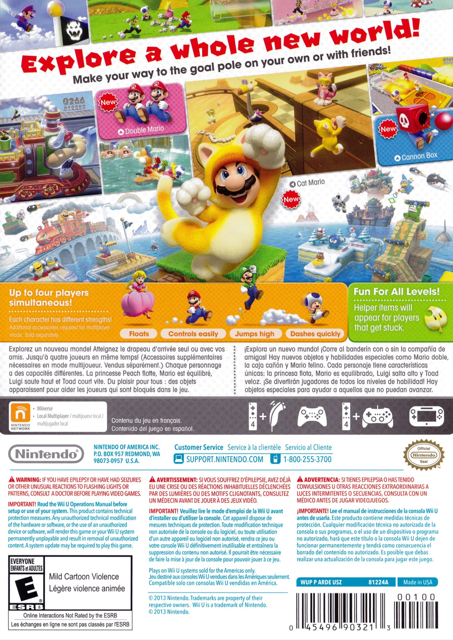 Super Mario 3D World Wii U