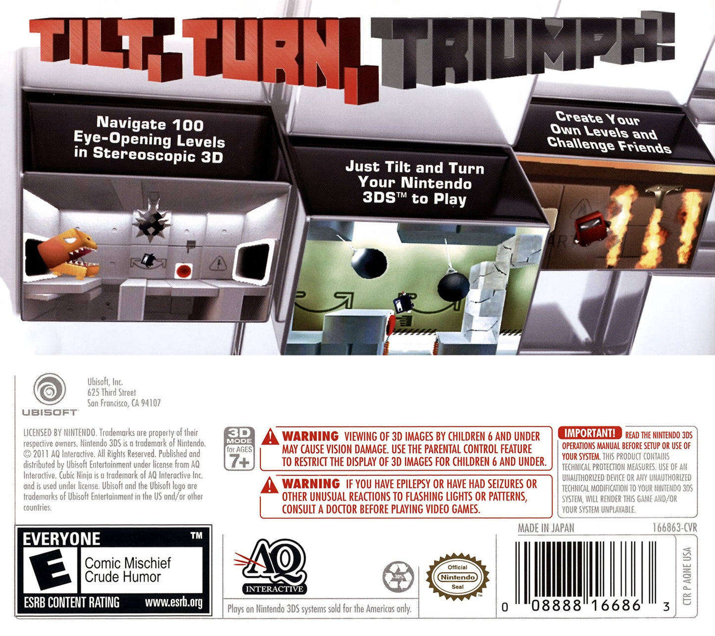 Cubic Ninja Nintendo 3DS