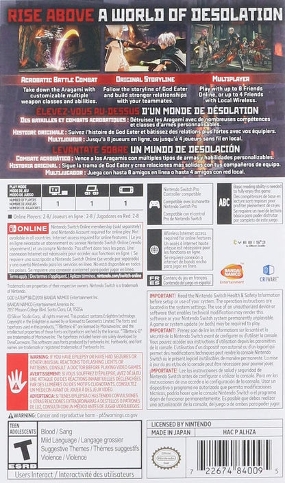 God Eater 3 Nintendo Switch