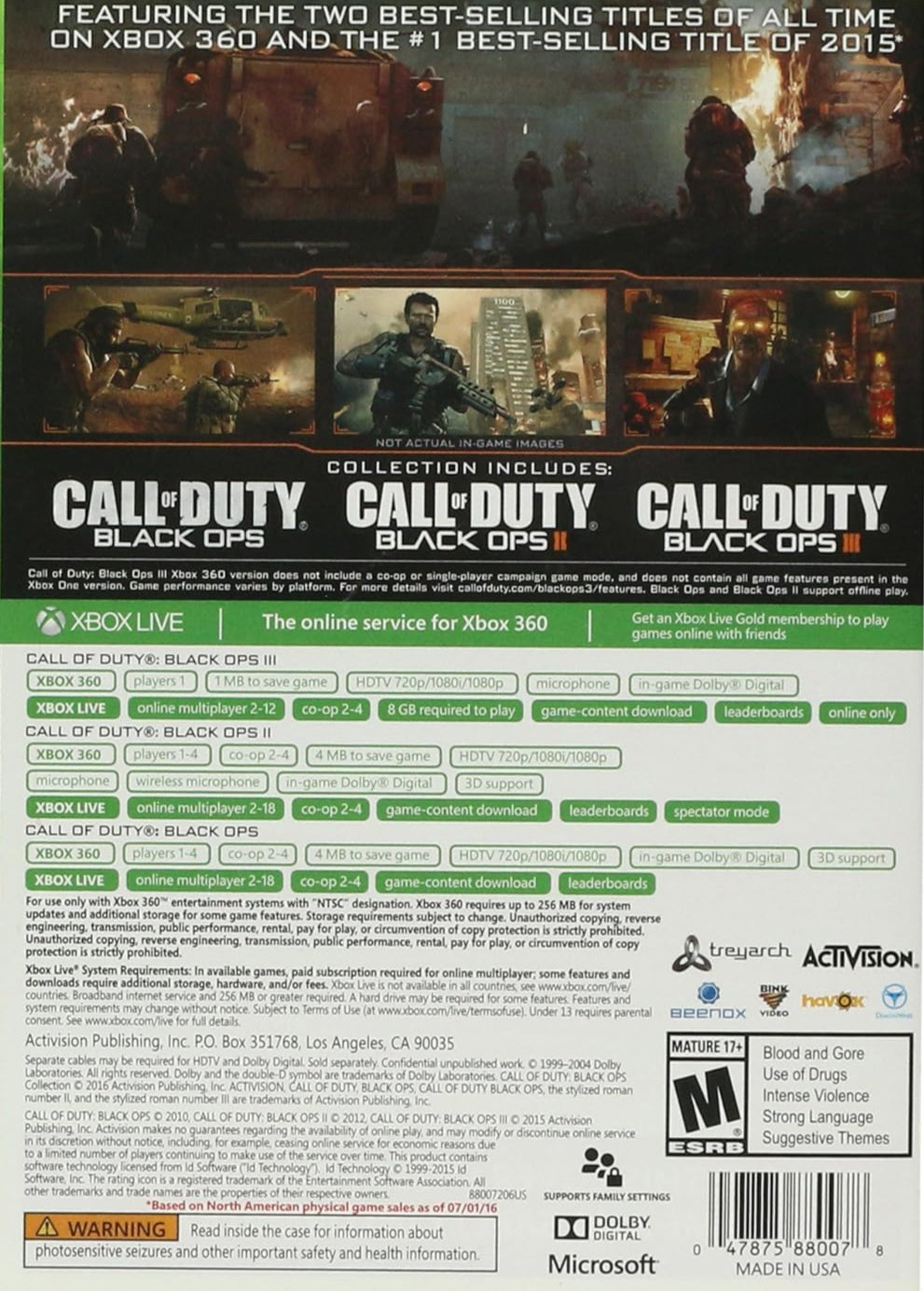 Call of Duty Black Ops Collection Xbox 360