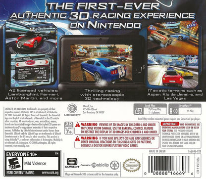 Asphalt: 3D Nintendo 3DS