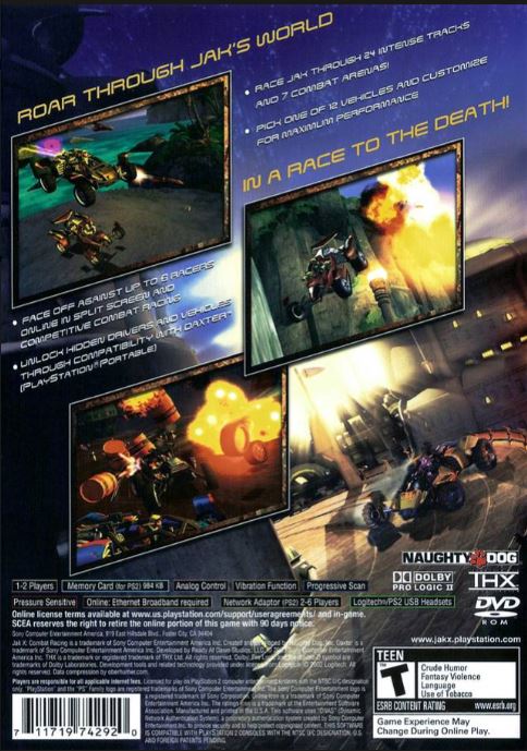 Jak X Combat Racing Playstation 2
