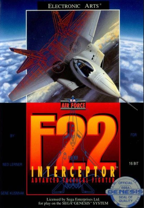 F-22 Interceptor [Cardboard Box] Sega Genesis