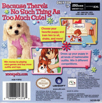 Dogz Fashion GameBoy Advance