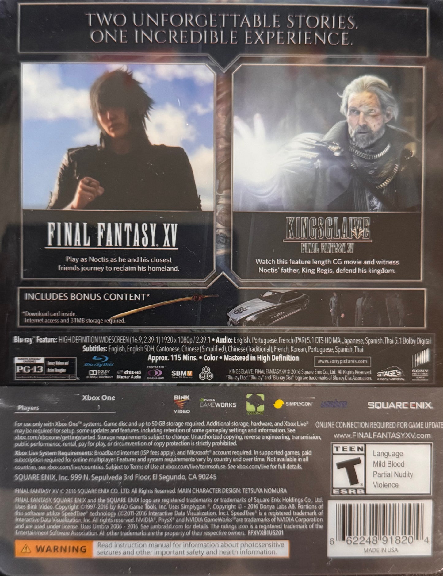 Final Fantasy XV [Deluxe Edition] Xbox One