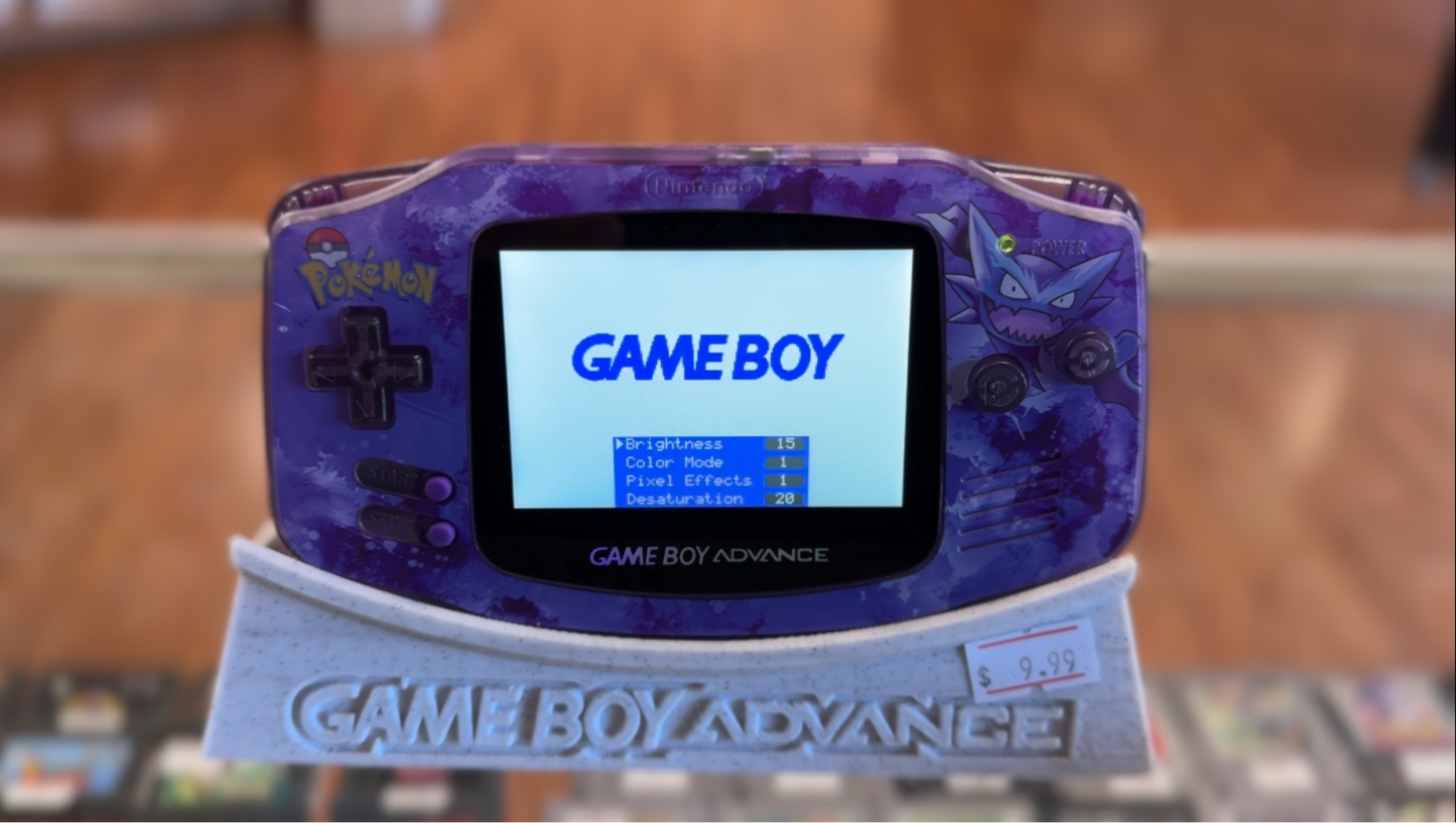 Haunter Reshell IPS Modded GBA System [AGB-001] Gameboy Advance