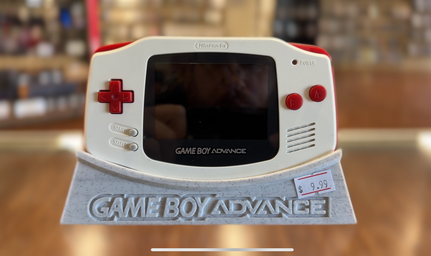 Red and White IPS Modded GBA System [AGB-001] Gameboy Advance