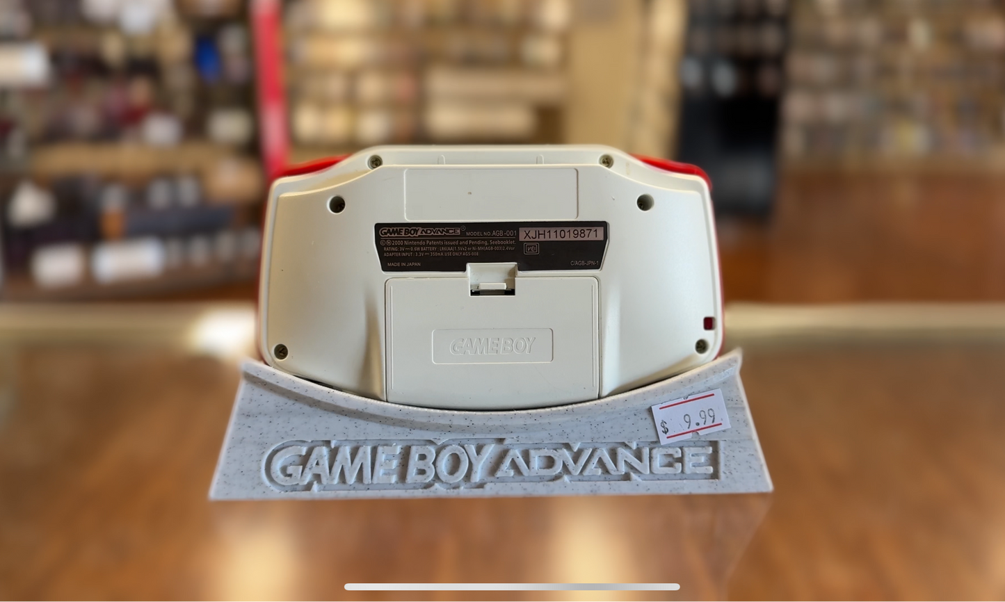 Red and White IPS Modded GBA System [AGB-001] Gameboy Advance