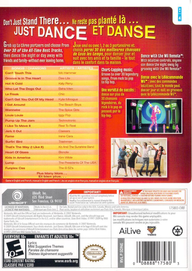 Just Dance Nintendo Wii