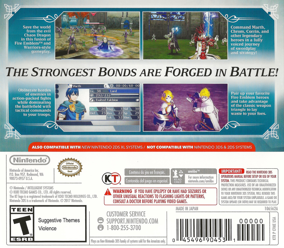 Fire Emblem Warriors Nintendo 3DS