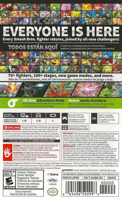 Super Smash Bros. Ultimate Nintendo Switch