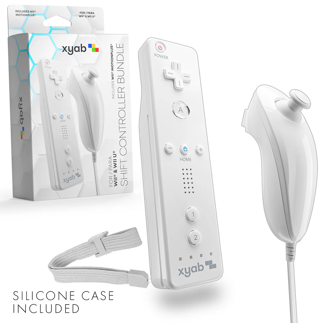 White 3rd Party Wii Controller Bundle Wii