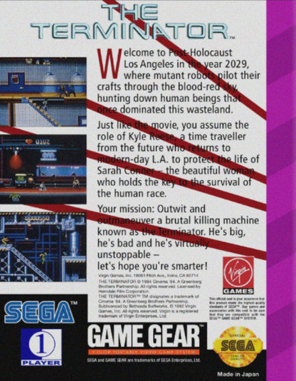 Terminator Sega Game Gear