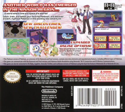 Pokemon Platinum Nintendo DS