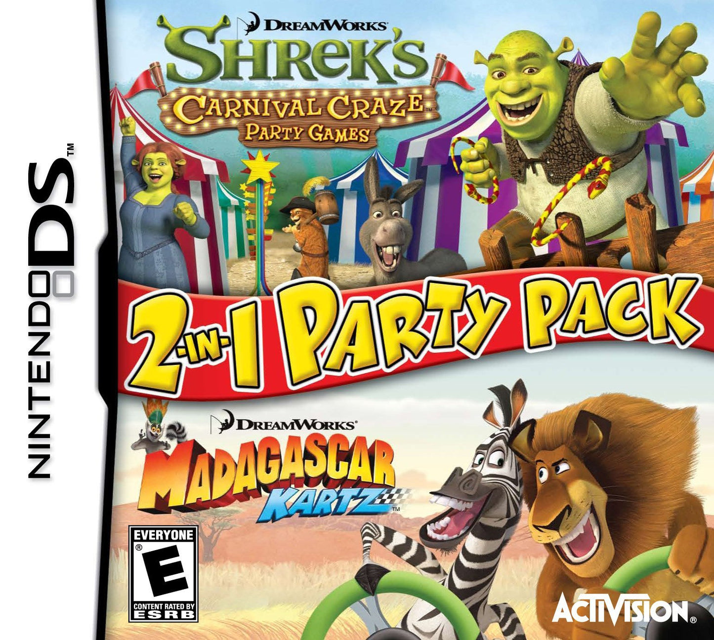 Shrek's Carnival Craze & Madagascar Kartz Nintendo DS