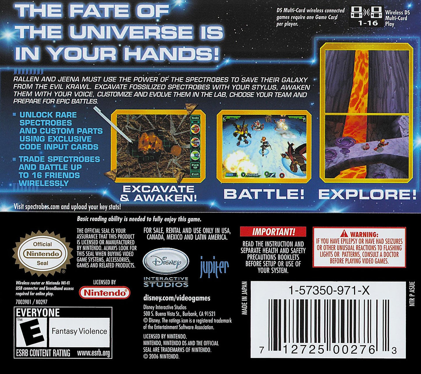 Spectrobes Nintendo DS