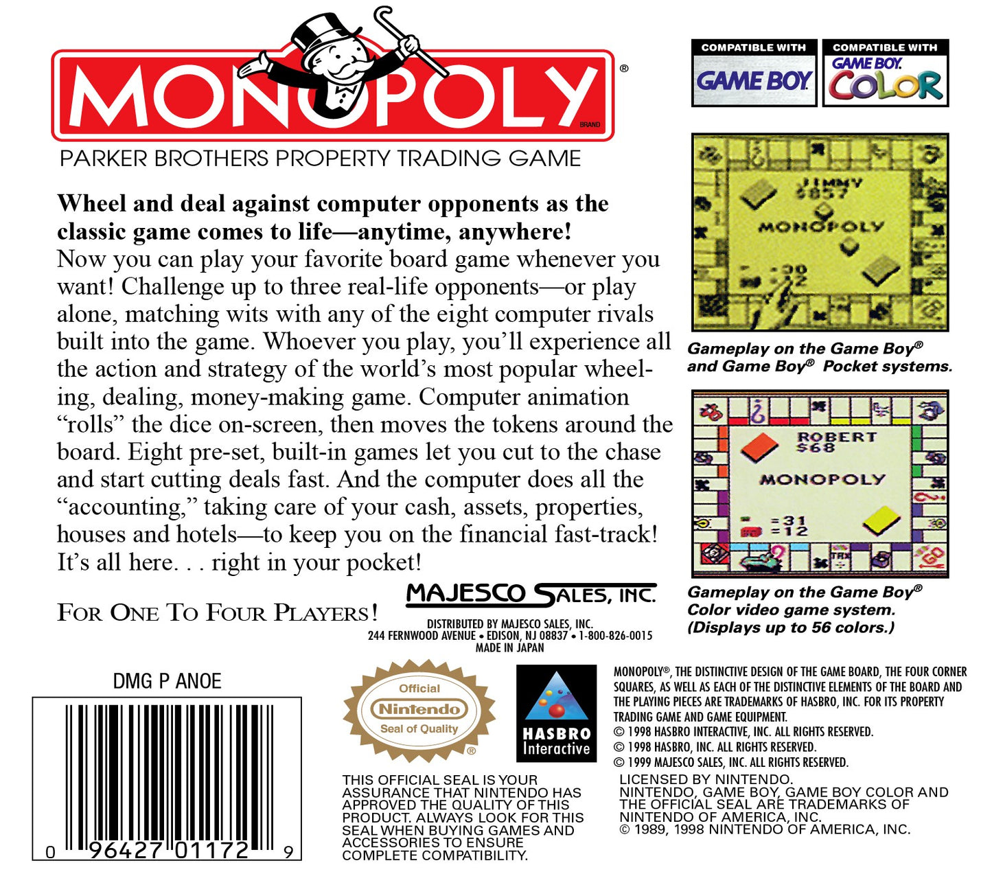 Monopoly GameBoy Color