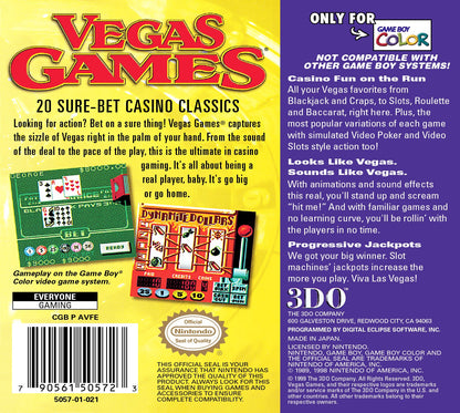 Vegas Games GameBoy Color
