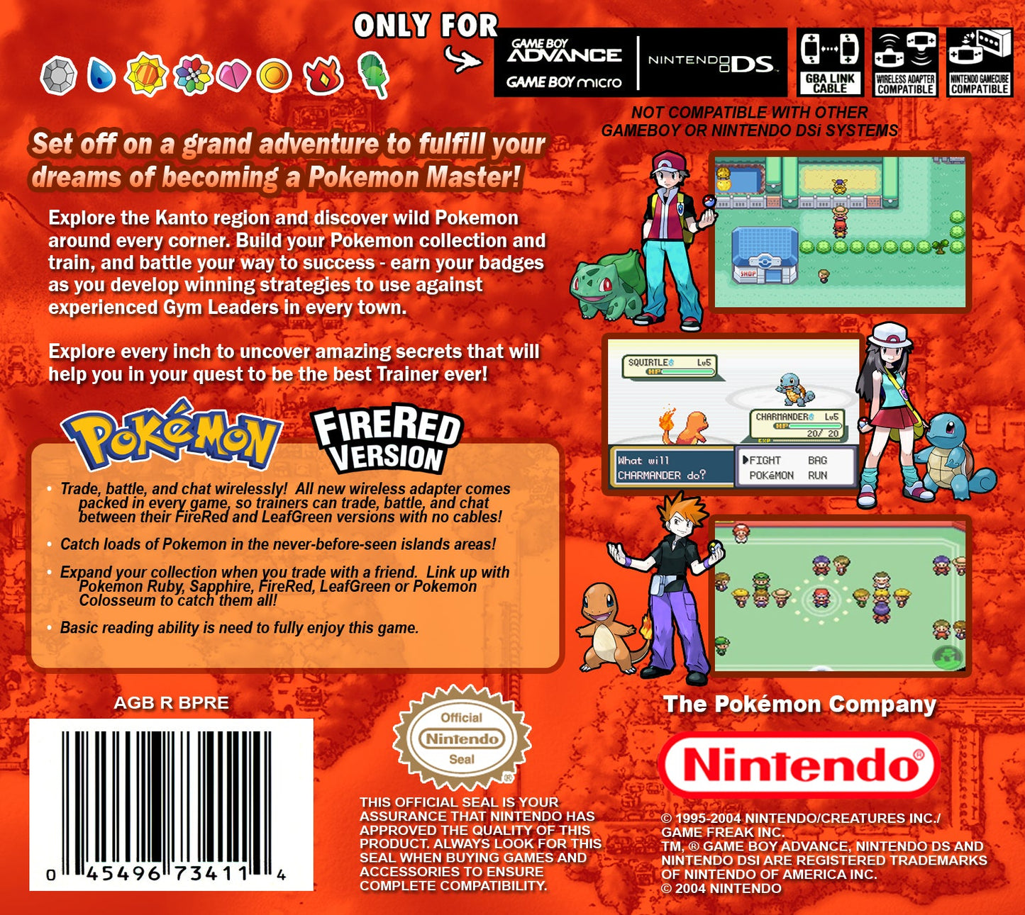 Pokemon FireRed GameBoy Advance
