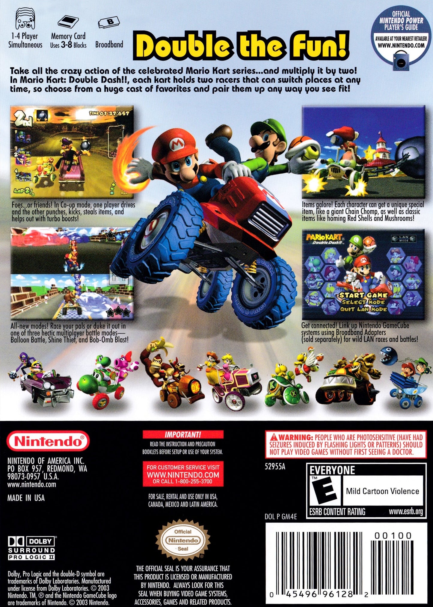 Mario Kart: Double Dash Gamecube