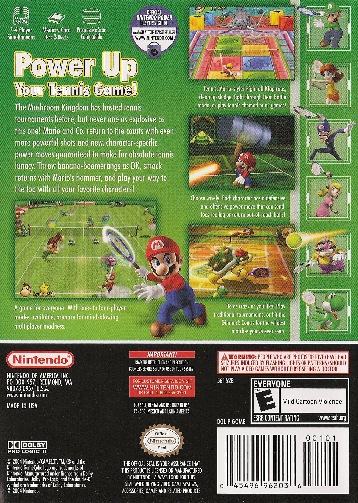 Mario Power Tennis Gamecube