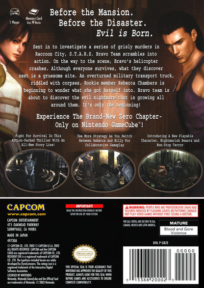 Resident Evil Zero Gamecube