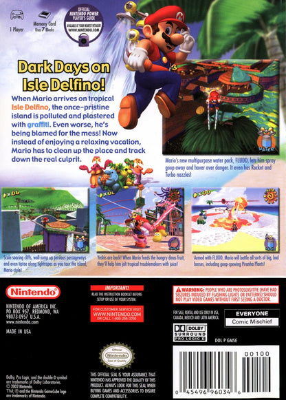 Super Mario Sunshine Gamecube