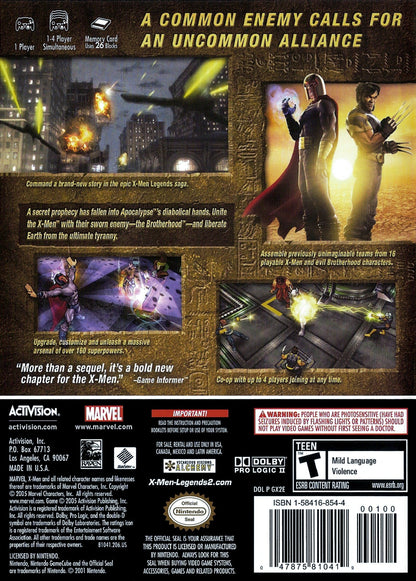 X-men Legends 2 Gamecube