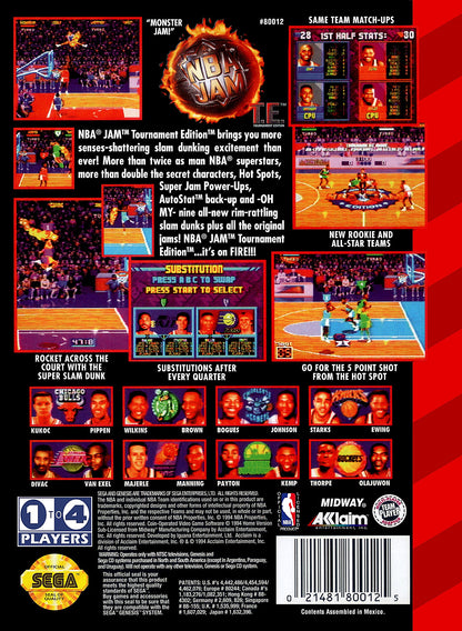NBA Jam Tournament Edition Sega Genesis