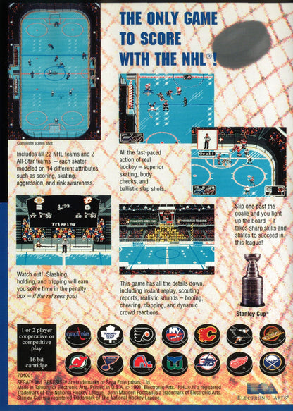 NHL Hockey Sega Genesis