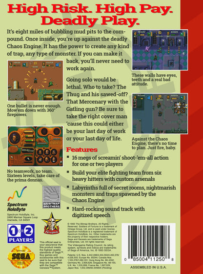 Soldiers of Fortune Sega Genesis