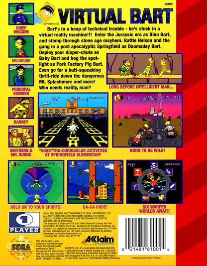 Virtual Bart Sega Genesis