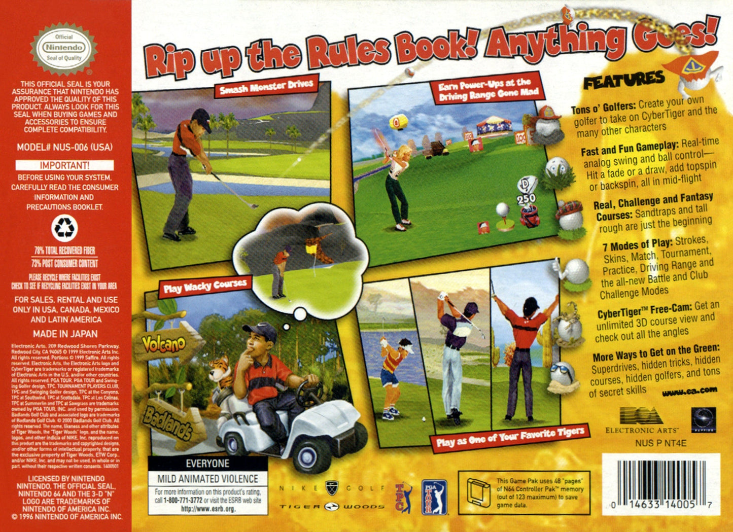 CyberTiger Nintendo 64