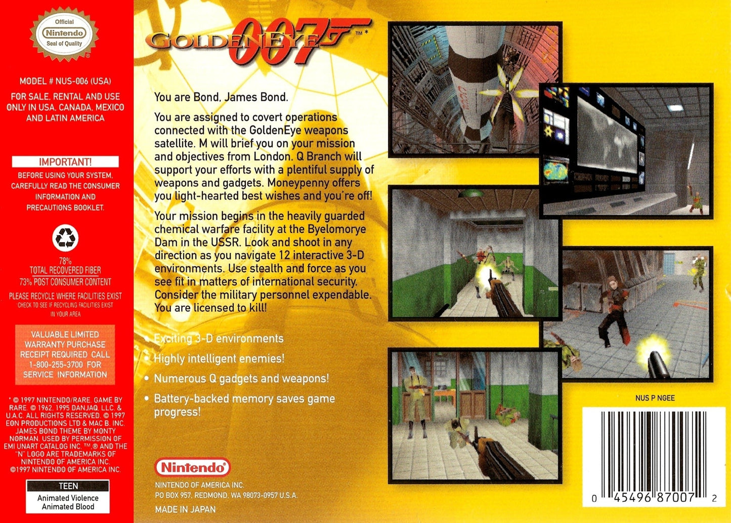 007 GoldenEye Nintendo 64