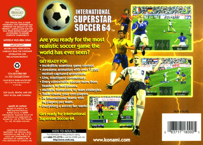International Superstar Soccer 64 Nintendo 64