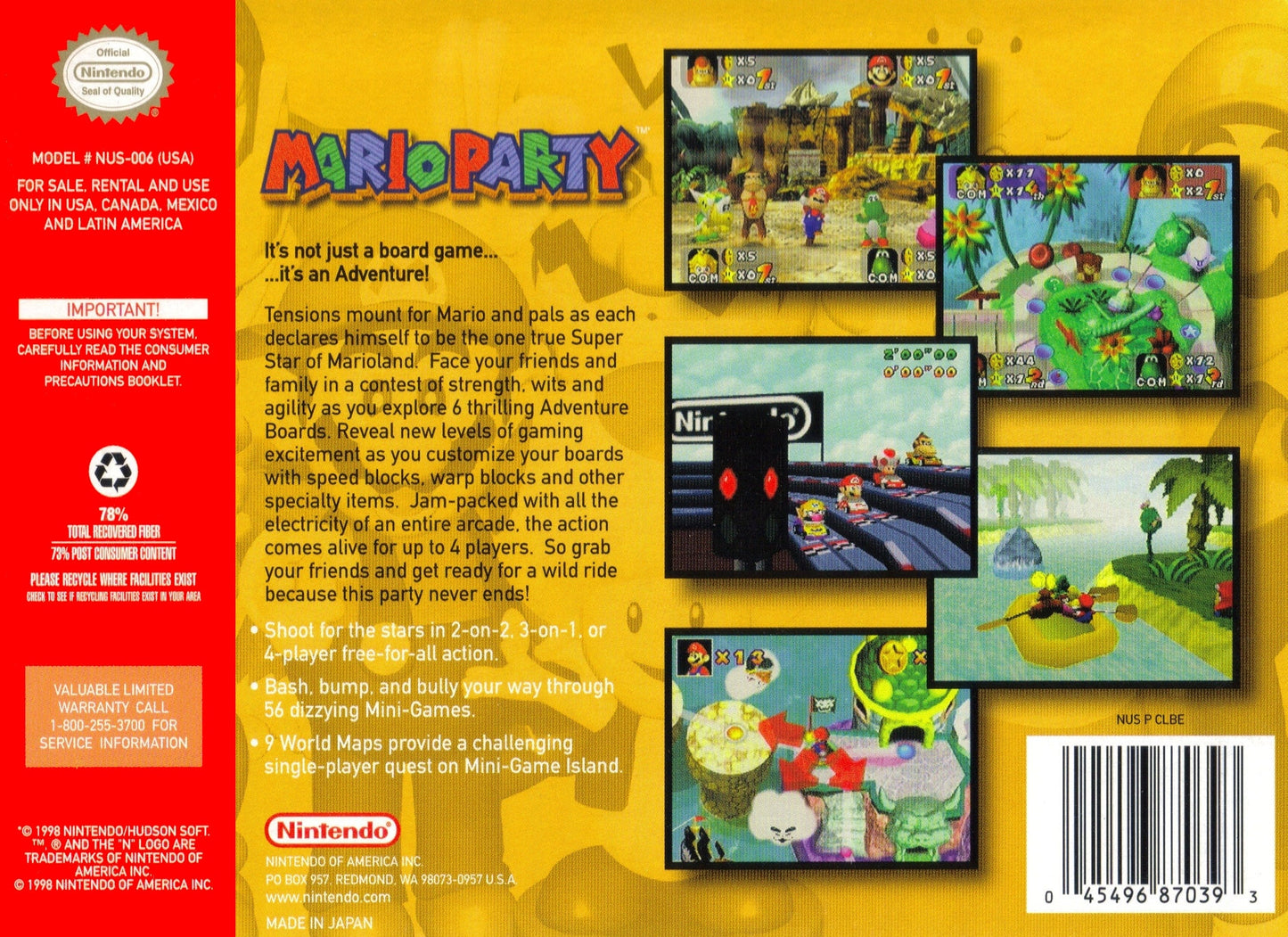 Mario Party Nintendo 64