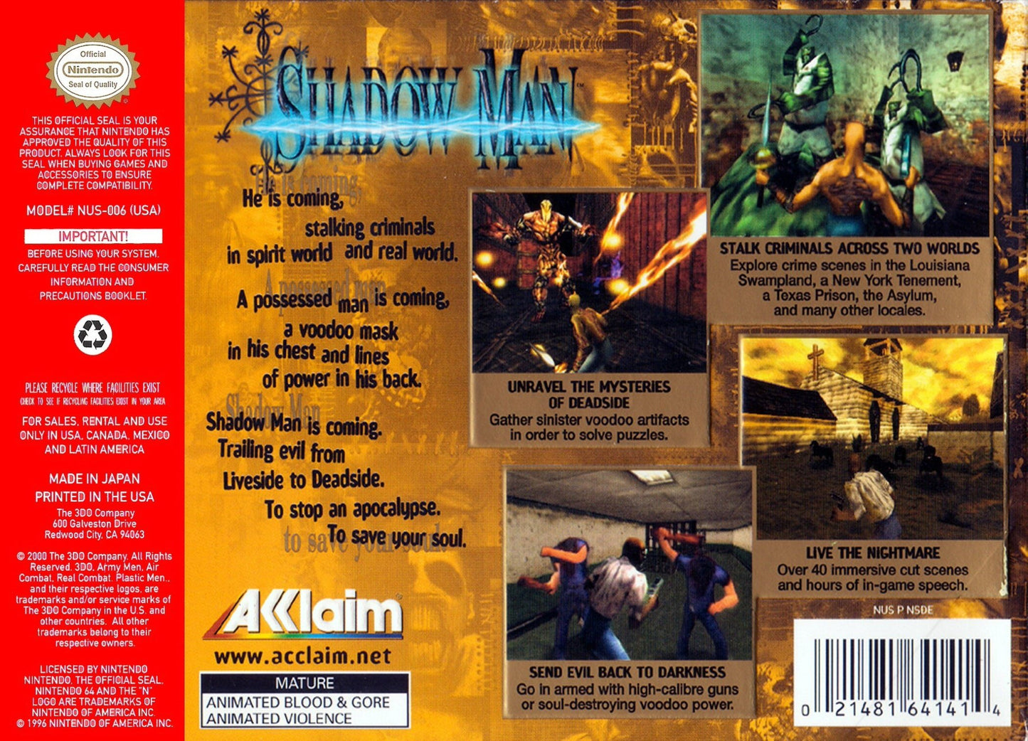 Shadow Man Nintendo 64