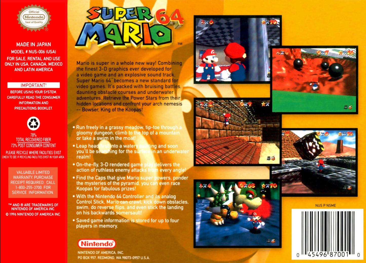 Super Mario 64 Nintendo 64