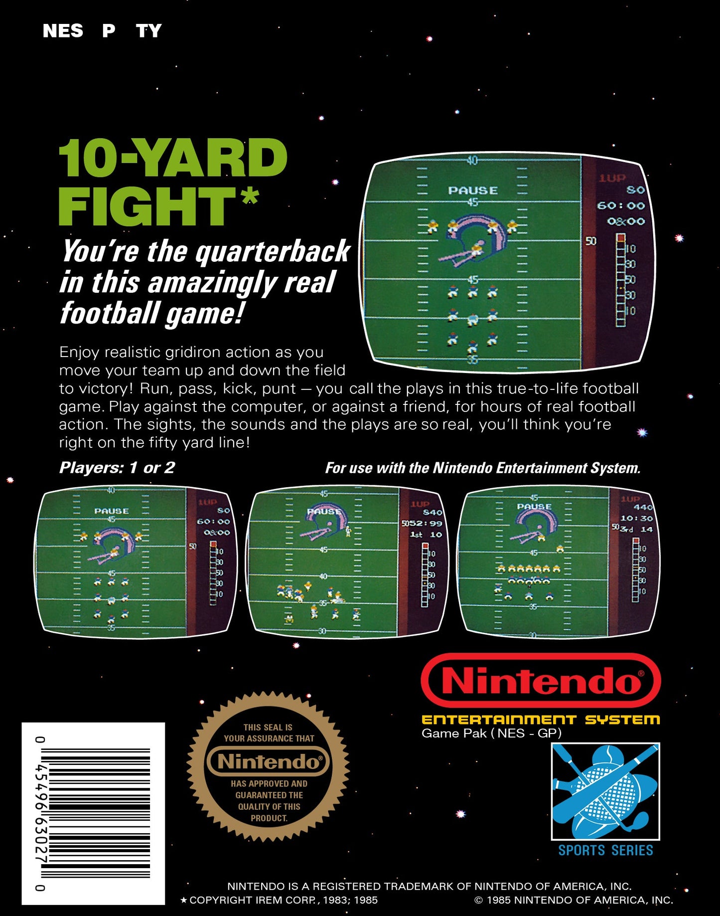 10-Yard Fight NES