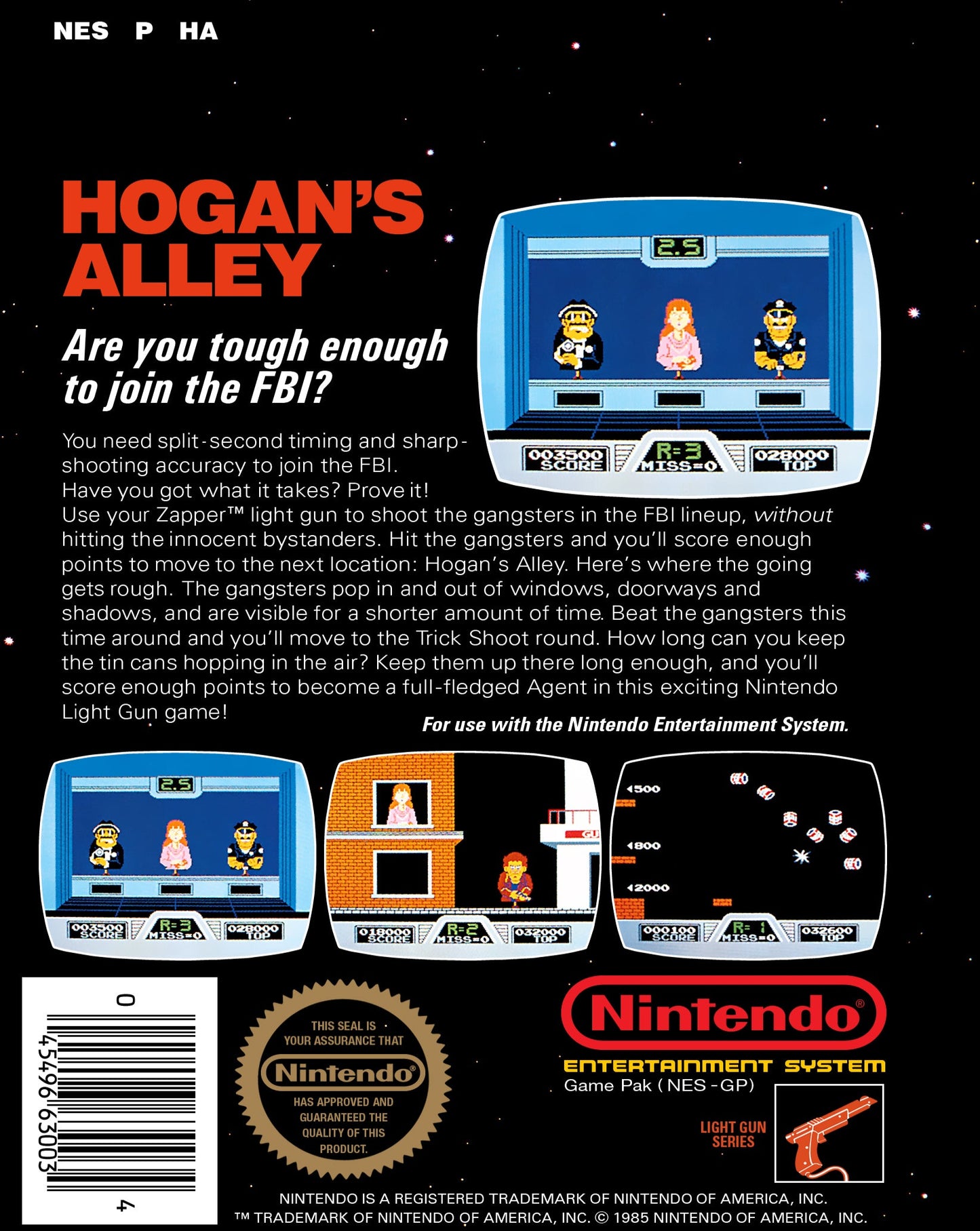 Hogan's Alley NES