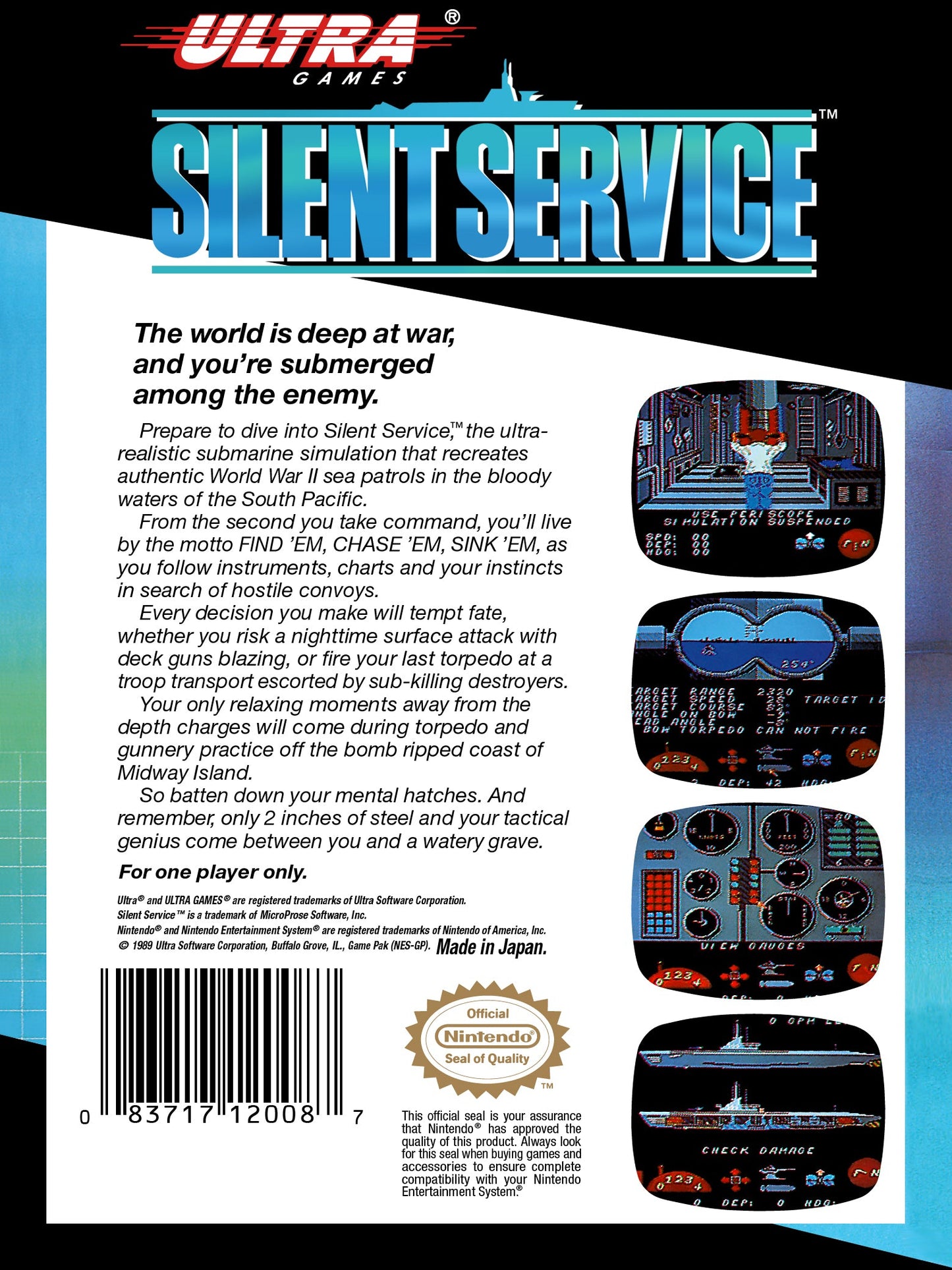 Silent Service NES