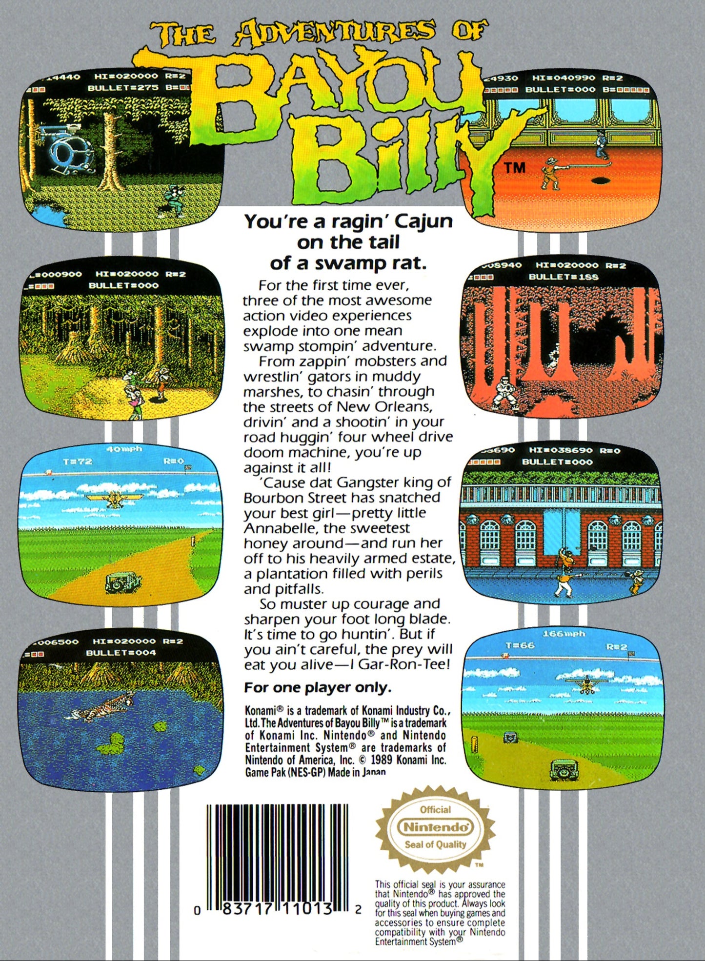 Adventures Of Bayou Billy NES