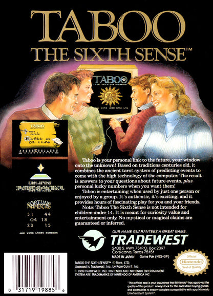 Taboo the Sixth Sense NES